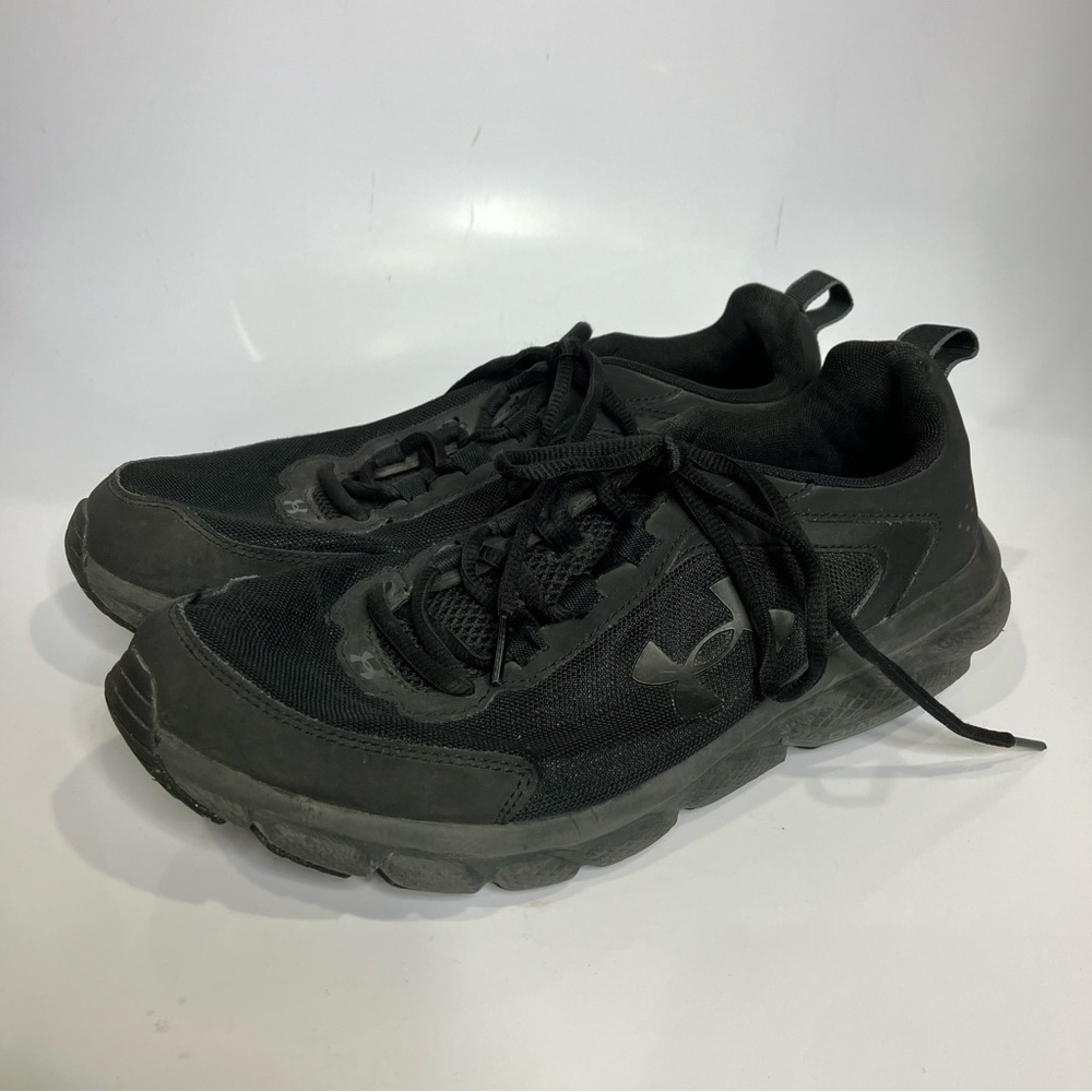 Under Armour charged assert sneakers all black size 9